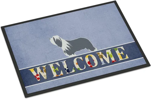 Caroline's Treasures BB5521JMAT - Felpudo de bienvenida con barba Collie de 24 x 36 pulgadas, para interiores y exteriores, para entrada,