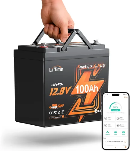 Miniatura 15 de LiTime Batería LiFePO4 de 12 V 230 Ah, recargable, de litio, más de 4000 ciclos profundos, energía de respaldo para casa rodante, remolque de viaje