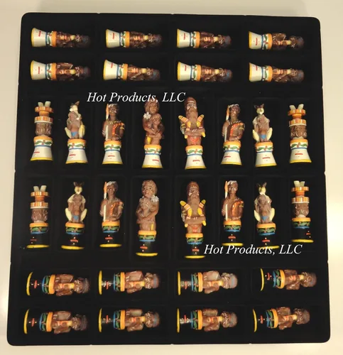 Miniatura 5 de Aborígenes australianos tribales hombres de ajedrez conjunto aborigen NO Junta - NO Board