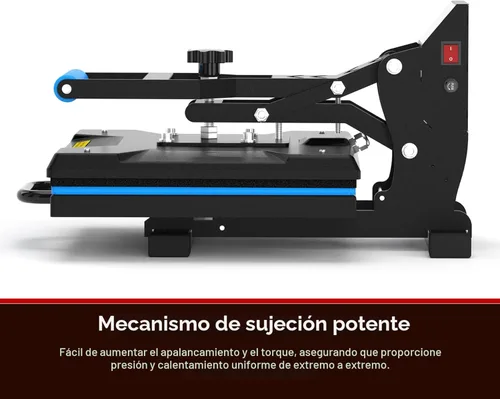 Miniatura 6 de Delclynee Máquina de prensa de calor de alta presión de 15 "x 15" para camisetas, impresora de sublimación digital de calidad industrial para vinilo