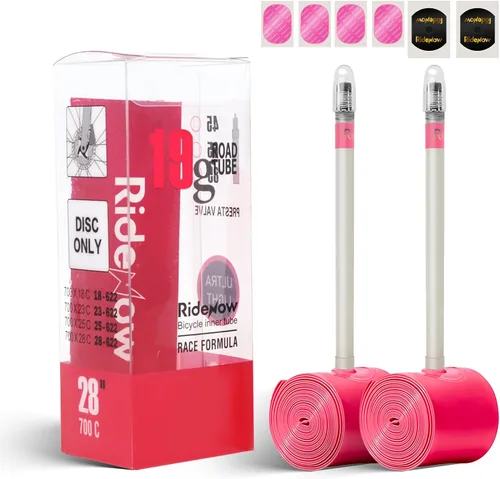 Miniatura 16 de Ridenow 2-Pack Bike Inner Tube for 700/18C-28C, 700/18C-32C,700/28C-38C with 45/65/85 mm Metal &TPU Presta Valves for Road Bikes, Super Light