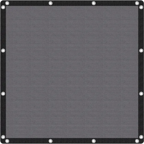 VICLLAX - Sombra Tela para el sol, pantalla de privacidad con ojales para patio, jardín, pérgola, toldo, 6 x 6 pies, gris