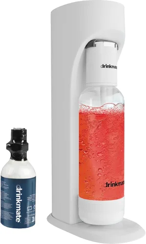 Miniatura 8 de Máquina para hacer agua con gas DrinkMate, con cilindro de 3 oz, Rojo Royal Red