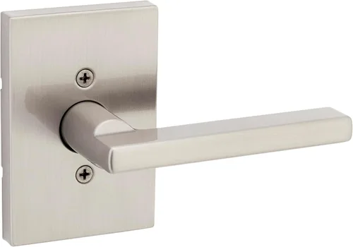Miniatura 22 de Kwikset Halifax - Manija de puerta de paso interior, palanca para puertas de armario y pasillo, manija reversible sin bloqueo, color negro mate