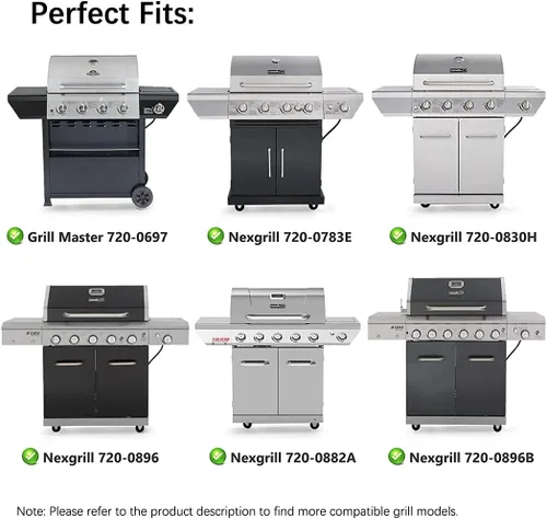 Miniatura 4 de KS708 - Piezas de repuesto para Grill Master 720-0697 Nexgrill 720-0830H 720-0783E 720-0737 Placa de escudo térmico para barbacoa, cubierta
