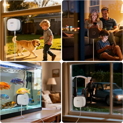 Miniatura 6 de Cámara de Ventana 3MP 2K, SpectraVivid Cámaras de Ventana con Visión Nocturna a Color AI para Seguridad del Hogar, WiFi 2.4G y 5G, Sirena