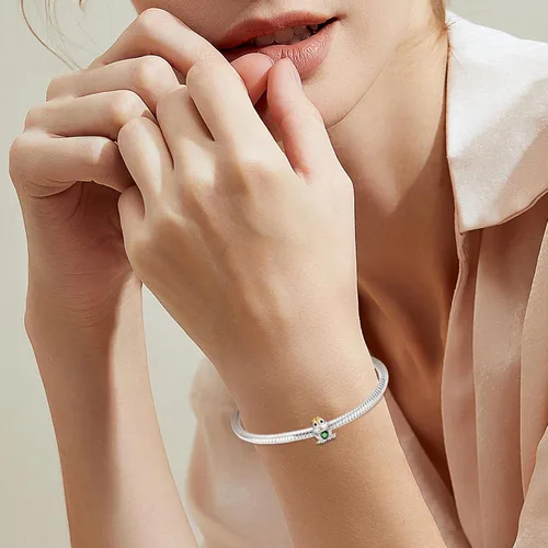 Miniatura 5 de Annmors Dijes de joyería de animales para mujer, plata de ley 925, colgante con circonita cúbica, cuentas de joyería para niñas, regalos