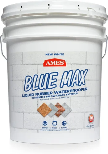 Miniatura 16 de Ames BMX5RG Blue Max sellador líquido Ideal para impermeabilizar por encima y por debajo de cimientos, sótanos, techos, pisos y más. Azul