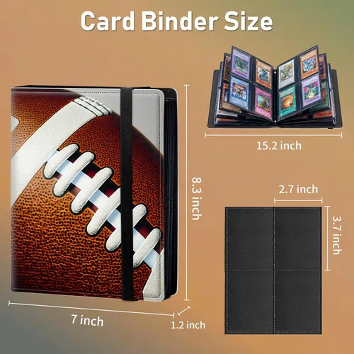Miniatura 2 de Carpeta para tarjetas intercambiables, 4 bolsillos para tarjetas intercambiables, 160 bolsillos de doble cara, fundas para tarjetas