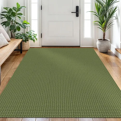 Miniatura 95 de EARTHALL Alfombra de pasillo 3x14 pies, alfombras lavables extra largas para pasillos, tejidas, antideslizante, alfombra trenzada para entrada