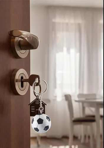 Miniatura 2 de KCKEYS Llavero de fútbol de la Copa del Mundo, llavero de balón de fútbol, llaveros de fútbol para mochila, llavero de fútbol para hombres, colgante