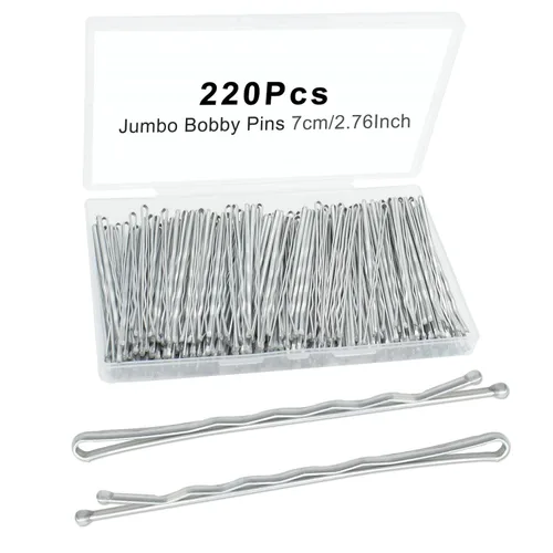 Miniatura 25 de Bobby Pins - 330 horquillas de pelo de 2.2 pulgadas con bonita caja, pin de alta calidad para niños, niñas y mujeres, ideal para todo