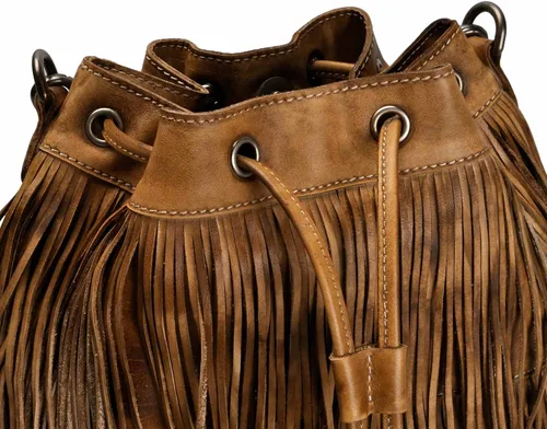 Miniatura 6 de ZLYC - Bolso de piel para mujer, diseño boho