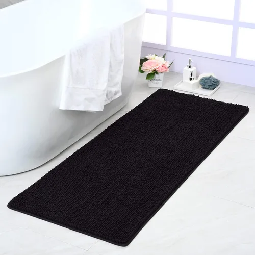 Miniatura 11 de Noahas Alfombras de baño de 20 x 30 pulgadas, tapetes de baño de felpilla de lujo suaves, antideslizantes y absorbentes, para bañera, alfombra