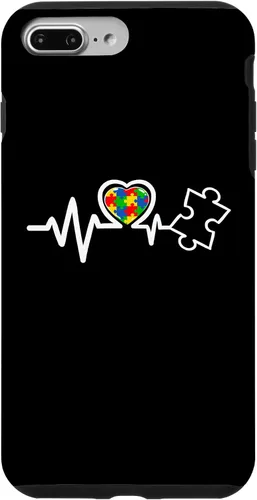 Miniatura 12 de Heart Puzzle Piece Heartbeat Cool Autism Awareness Case for iPhone 16