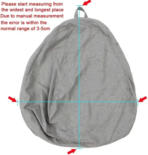 Miniatura 5 de Puf - Funda para sofá grande y perezoso, funda para sofá, sin relleno, puf, cama, futón, tatami, puff relax, muebles de salón