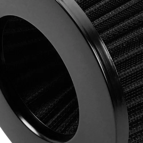 Miniatura 3 de Negro 3" 76mm Filtro de Aire de Alta Flujo con Pinza de Entrada de Aire Frío Limpiador Cono de Reemplazo Filtro de Aire Seco