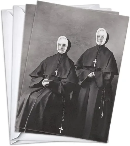 Wright Home & Gift Two Catholic Nuns - Tarjetas divertidas de felicitación de cumpleaños para mujer, 1 paquete individual + 1 sobre (5 x 7)