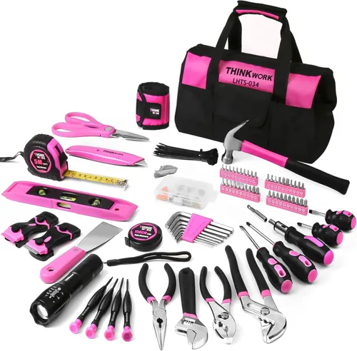 Miniatura 11 de THINKWORK Juego de herramientas – Kit de herramientas de reparación portátil de 207 piezas, juego de herramientas de mano para el hogar general