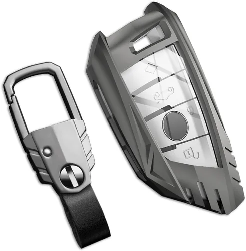 Miniatura 14 de Funda para llavero Nissan con llavero, elegante y duradera funda de protección de aleación de zinc compatible con Altima Maxima Rogue Armada