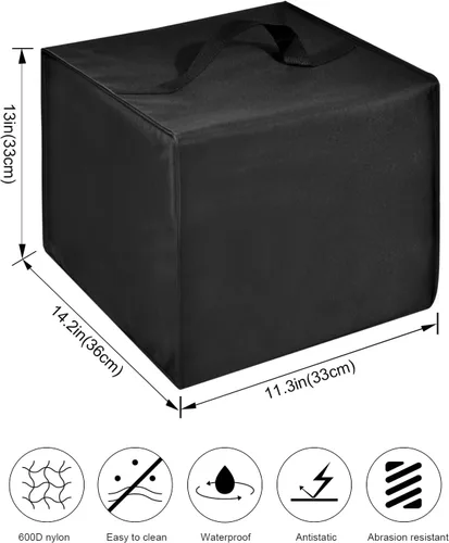Miniatura 9 de Cubierta antipolvo para olla a presión eléctrica para freidora de aire Chefman TurboX 4 en 1, resistente al agua, funda de nailon impermeable
