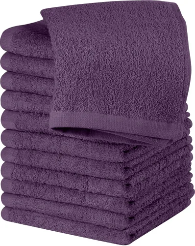 Miniatura 32 de Utopia Towels Juego de 12 paños de algodón – 100% algodón hilado en anillo, paños de franela de alta calidad, altamente absorbentes y suaves al Beige
