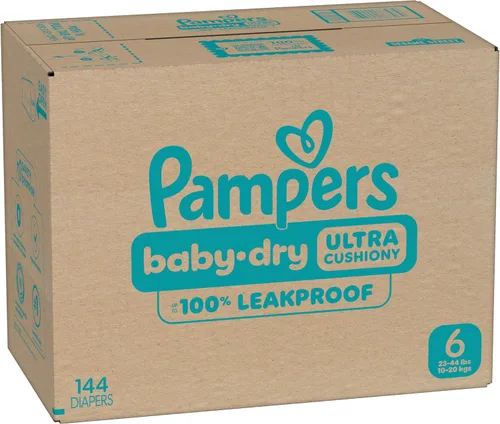 Miniatura 14 de Pañales Pampers - Baby Dry - Talla 6, 144 unidades, Pañal desechable absorbente para bebé (el empaque puede variar)