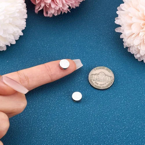 Miniatura 5 de Pandahall - 10 cuentas de medalla de San Benito 304 de acero inoxidable plano redondo con cruz espaciadora, abalorios de doble cara para bricolaje