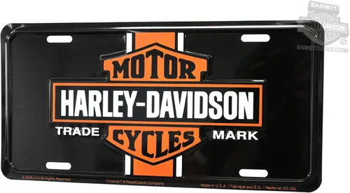Placa de matrícula con logotipo clásico vintage de Harley Davidson