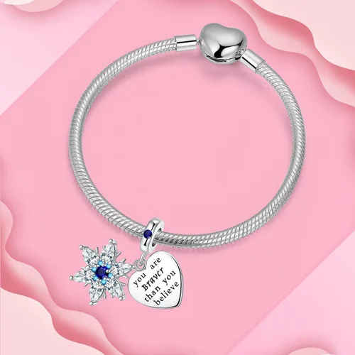 Miniatura 2 de Dije colgante de plata de ley 925 con forma de corazón y gato, para pulseras y collares, joyería de regalo para mujeres, niñas, familiares y amigas