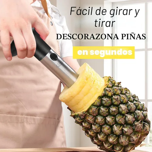 Miniatura 4 de Descorazonador de piña, [mejorado, reforzado, cuchilla más gruesa] Descorazonador de piña premium Newness (negro)