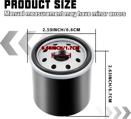 Miniatura 4 de 49065-2071 49065-2078 49065-0724 Filtro de aceite para Kawasaki Mule 600 610 SX KAF400 2500 2520 3000 620 3010 trans4x4 617 KAF6220 0 Mule 2 510