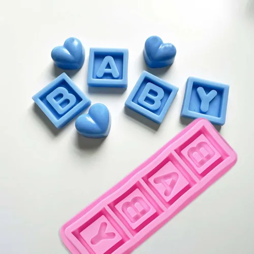 Miniatura 4 de Moldes de fondant para baby shower (paquete de 5), lindo chocolate de silicona, moldes para pies, molde de decoración de ropa para fiesta temática