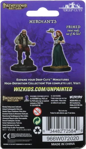 Miniatura 2 de Pathfinder Deep Cuts Miniaturas sin pintar: Wave 3: Merchants (Chica sirviente/comerciante)