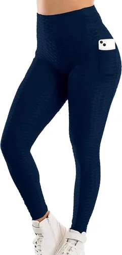 Miniatura 125 de SEASUM - Pantalones de yoga de cintura alta para mujer, con control de abdomen y realce de glúteos, leggings favorecedores para entrenar y correr