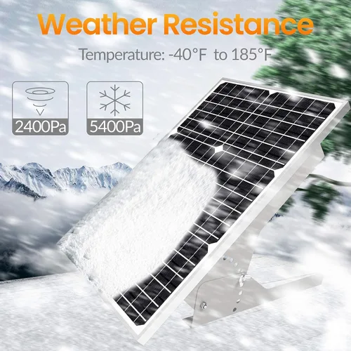 Miniatura 5 de Kit de panel solar de 30 W de 12 V, cargador de panel solar monocristalino fuera de la red con controlador impermeable inteligente + soporte