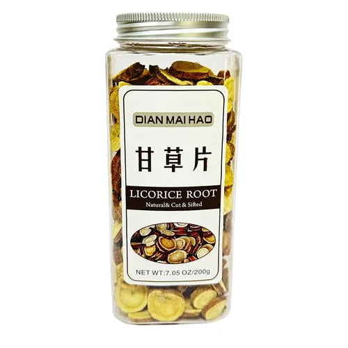 Rebanadas de regaliz de 200 g (7.05 oz) Radix Glycyrrhizae grande, Gan Cao, rebanadas de regaliz natural, regaliz de Gansu China