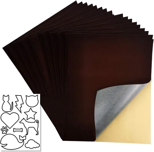 Miniatura 11 de 4 hojas de terciopelo autoadhesivas, tela flocada autoadhesiva para cajones de joyas, forro de caja de almacenamiento (4 piezas, negro)