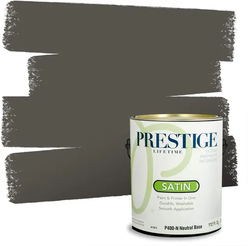 Miniatura 186 de PRESTIGE Paints - Pintura interior e imprimación en uno, 1 galón, cáscara de huevo, pimienta envejecida