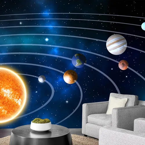 Miniatura 31 de NWT Calcomanía removible para pared, diseño de nube galáctica, estrella, nebulosa, fantasía, ciencia ficción, astronomía y arte espacial, arte