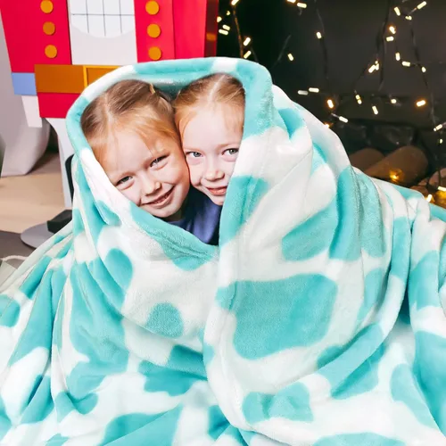 Miniatura 7 de Manta azul para sofá cama, regalos azules para mujeres, hombres y niños, forro polar suave cian, manta decorativa acogedora para dormitorio, sala