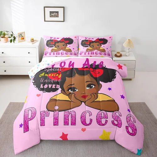 Miniatura 113 de Erosebridal Juego de ropa de cama de princesa de ballet, tamaño Queen, juego de edredón de 3 piezas para niñas bailarinas de ballet, lindo juego