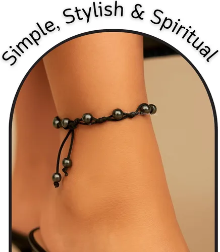 Miniatura 58 de Amazing Gemstone Crystal Anklet Ankle Bracelets for Women - Waterproof Beaded Healing Crystal Anklets, Plus Size Chakra Gemstone Bead Anklet