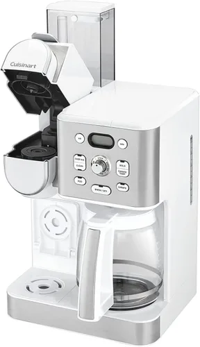 Miniatura 2 de Cuisinart Cafetera de 12 tazas, jarra de vidrio de una sola porción, máquina automática de café caliente y helado, control de fuerza de preparación