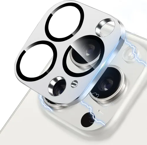 Miniatura 118 de Protector de lente de cámara diseñado para iPhone 12 Pro Max, con diamantes de imitación 3D con diamantes de imitación 9H, vidrio templado, Rosado
