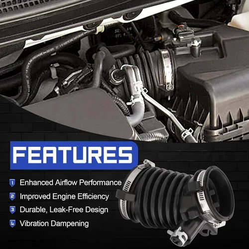 Miniatura 5 de Tubo de manguera de admisión para filtro de aire con abrazaderas para Honda Civic 2012-2015 1.8L 2013-2015 Acura Ilx 2.0L (OEM# 17225-R1A-A01)