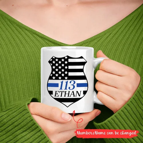 Miniatura 2 de Novedosa taza de policía, taza de café personalizada de policía, taza de oficial de policía, taza de policía, regalos para policía, regalos