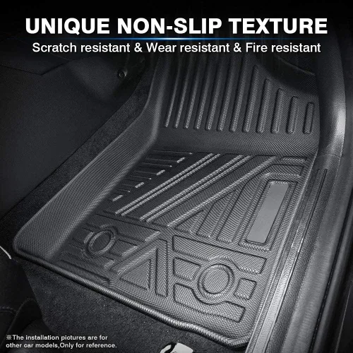Miniatura 6 de KUST Alfombrillas para Tesla Model S 2012-2024 2025 (no para cuadros/de largo alcance), revestimientos de suelo de ajuste personalizado, protección