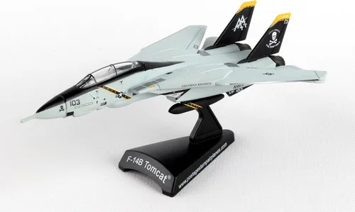 Miniatura 2 de Daron Worldwide Trading - Sello de franqueo F-14 Tomcat Vf-103 Jolly Rogers modelo de avión a escala 1/16o, de 144 meses a 1000 meses, color negro