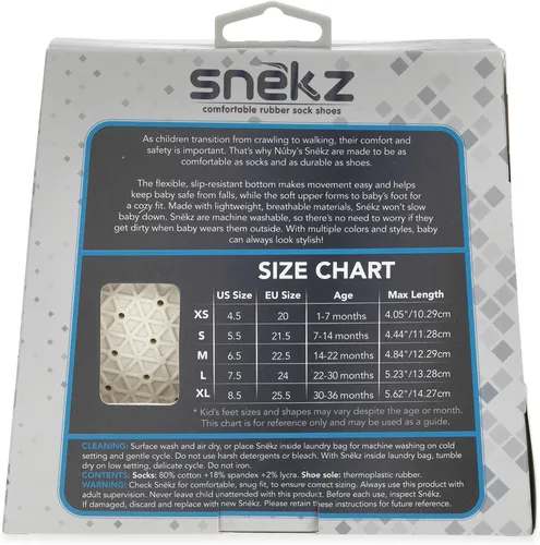Miniatura 6 de Nuby Snekz - Zapatos cómodos con suela de goma para los primeros pasos